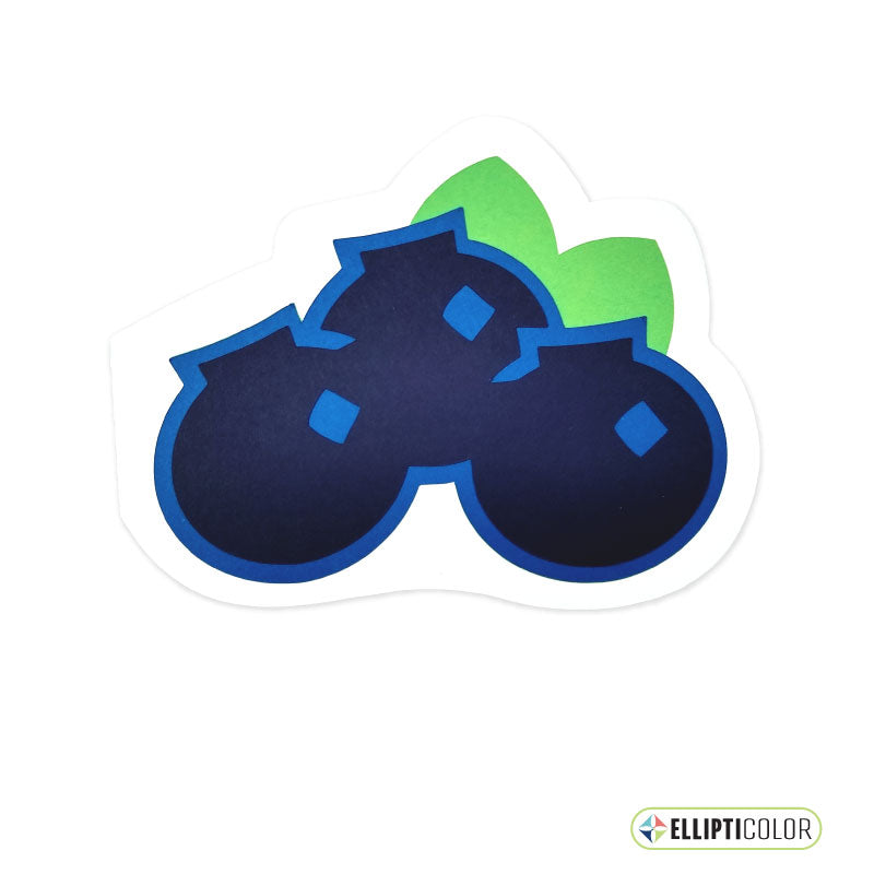 Blueberry shaped greeting card