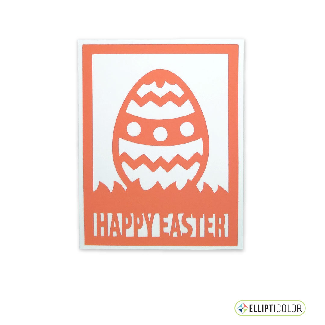 Easter Egg Cut Out Card