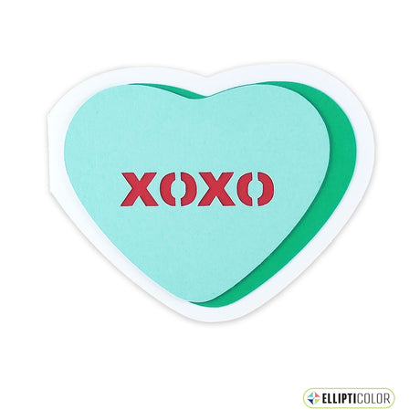 Candy Heart XOXO Card