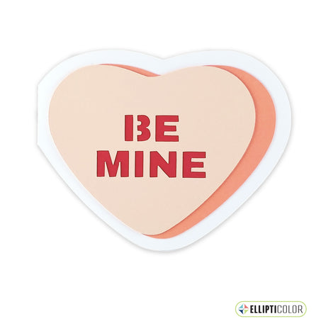 Candy Heart Be Mine Card