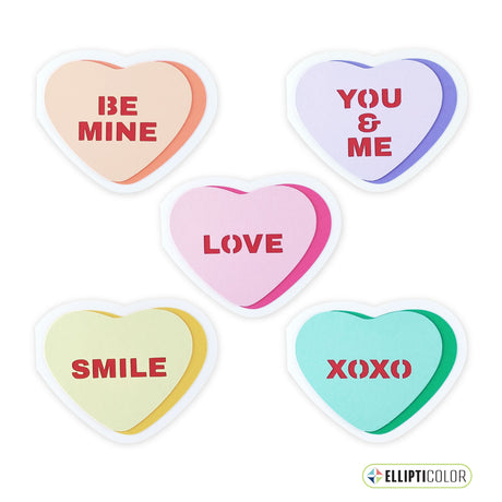 Candy Heart Card Set