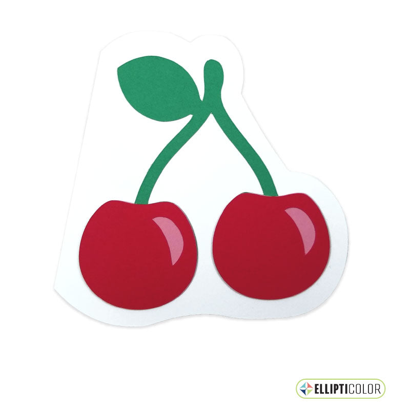 Cherry  shaped greeting card