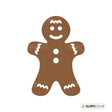 Brown gingerbread man on a white background with Ellipticolor logo.