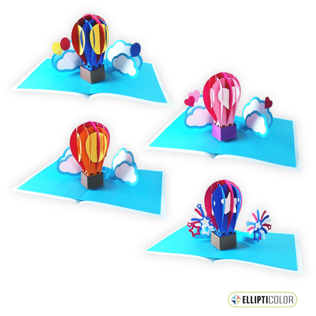 Hot Air Balloon Card Set