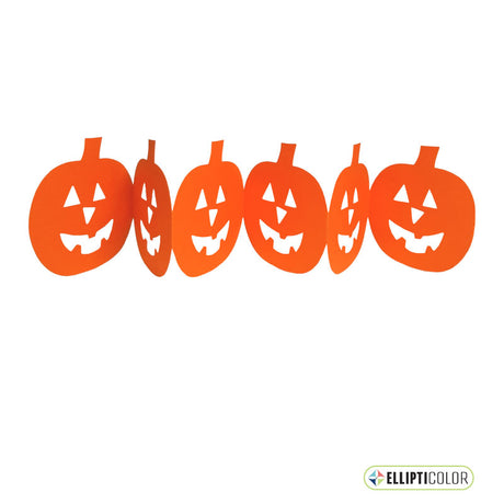 Orange Jack-'O-Lantern Table Garland