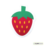 Strawberry shaped greeting card